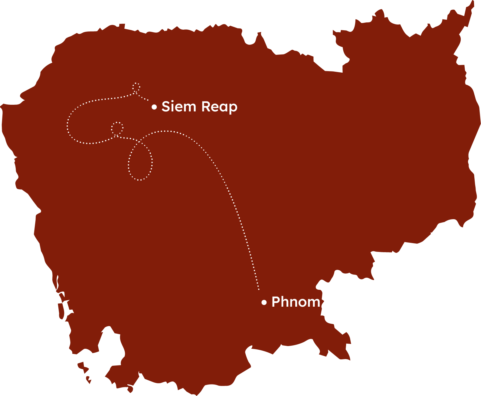 Map of Cambogia