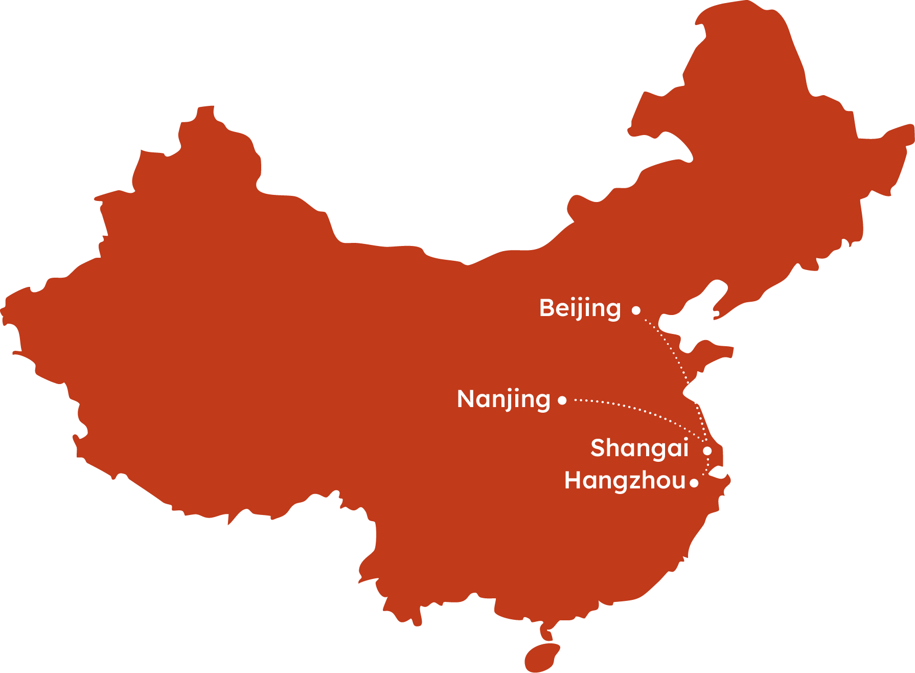 Map of Cina