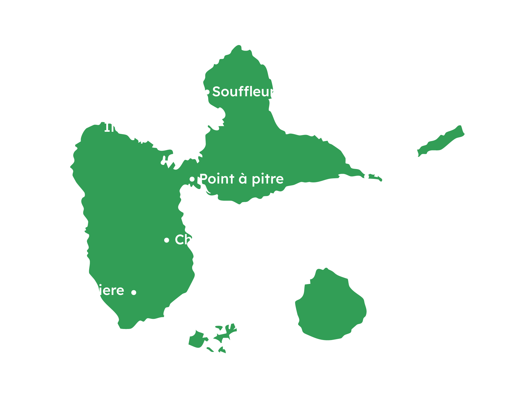 Map of Guadalupa