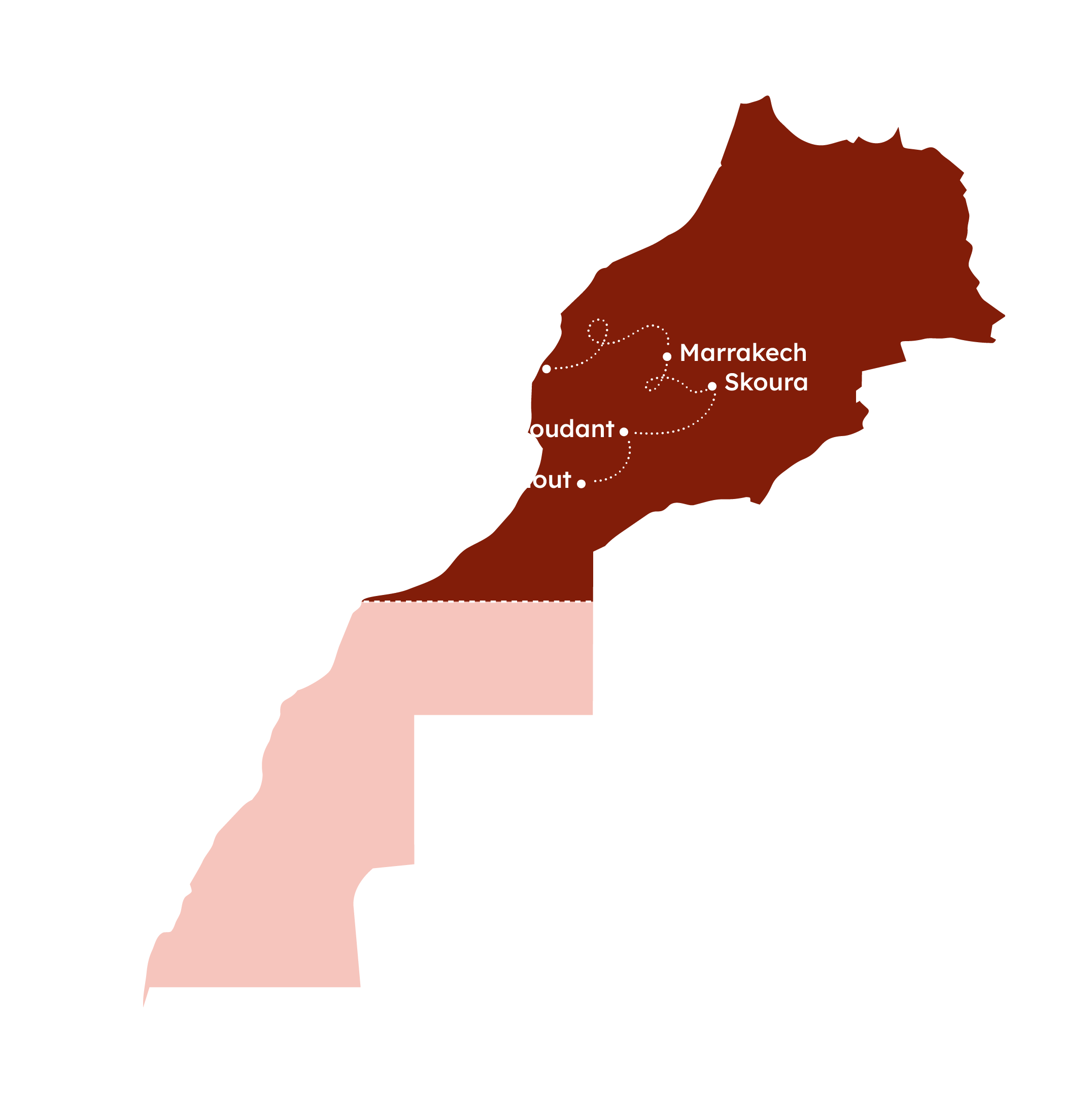 Map of Marocco