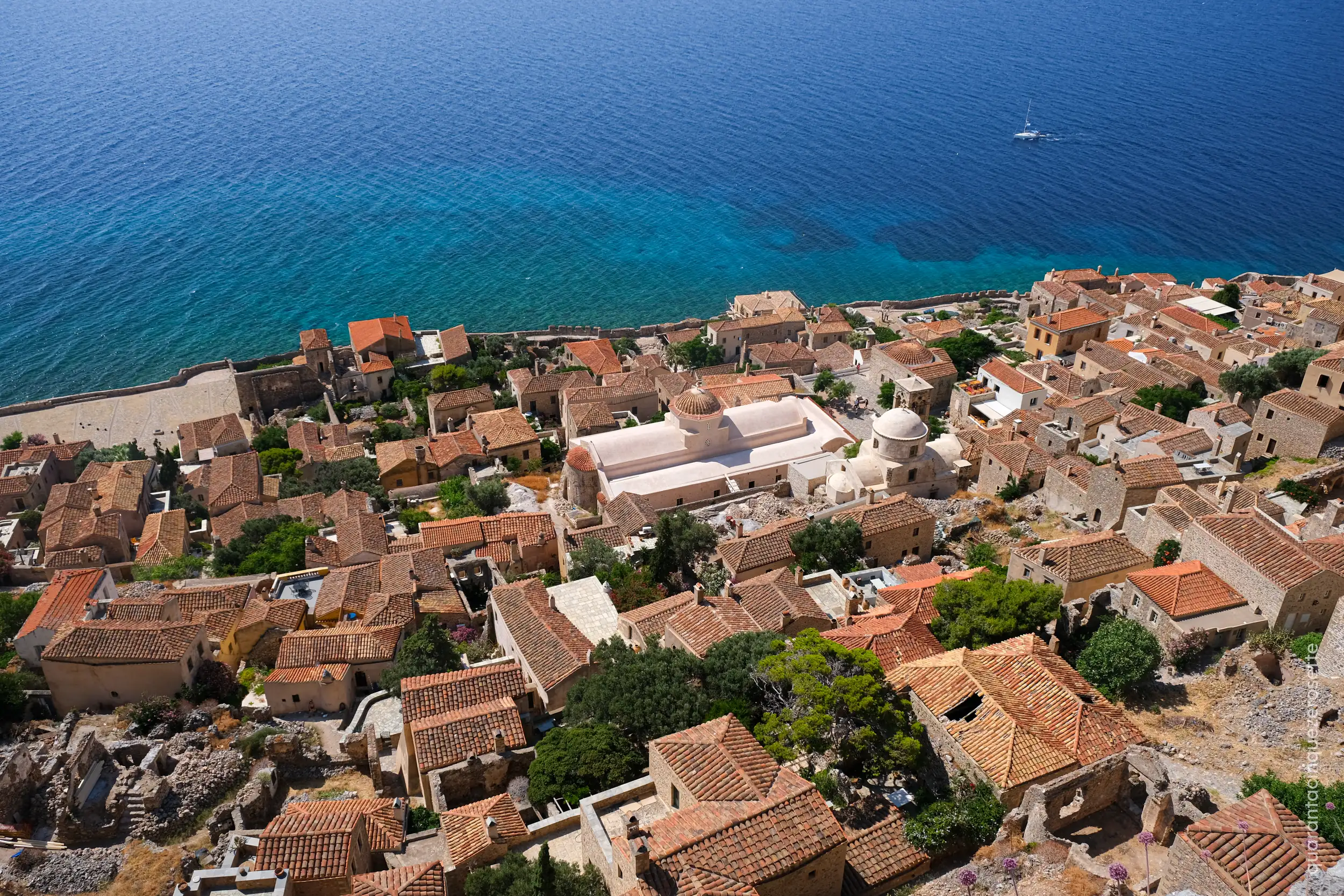Vista dal castello, Monemvasia