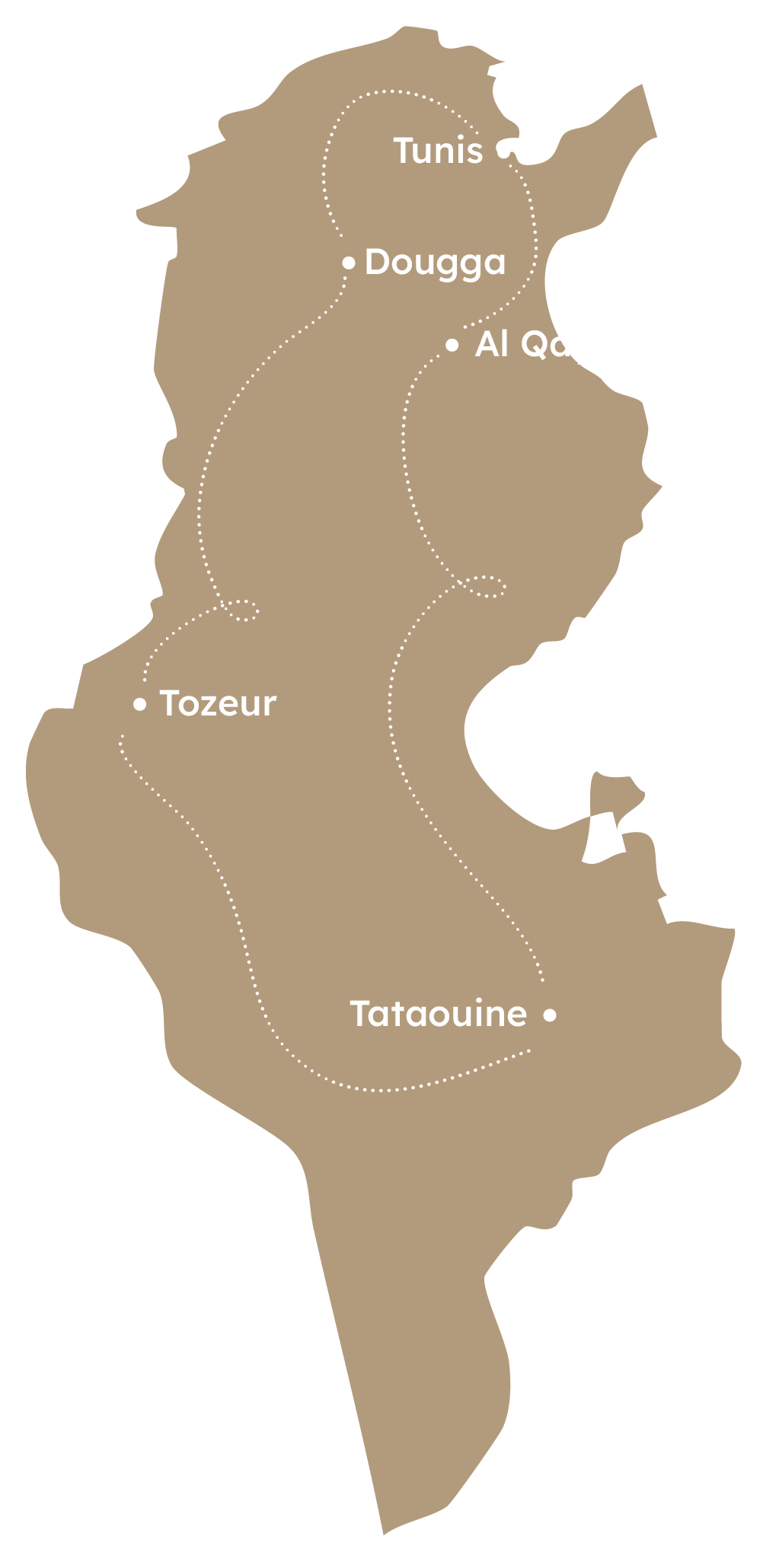 Map of Tunisia
